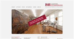 Desktop Screenshot of bildwerk-restaurierung.de